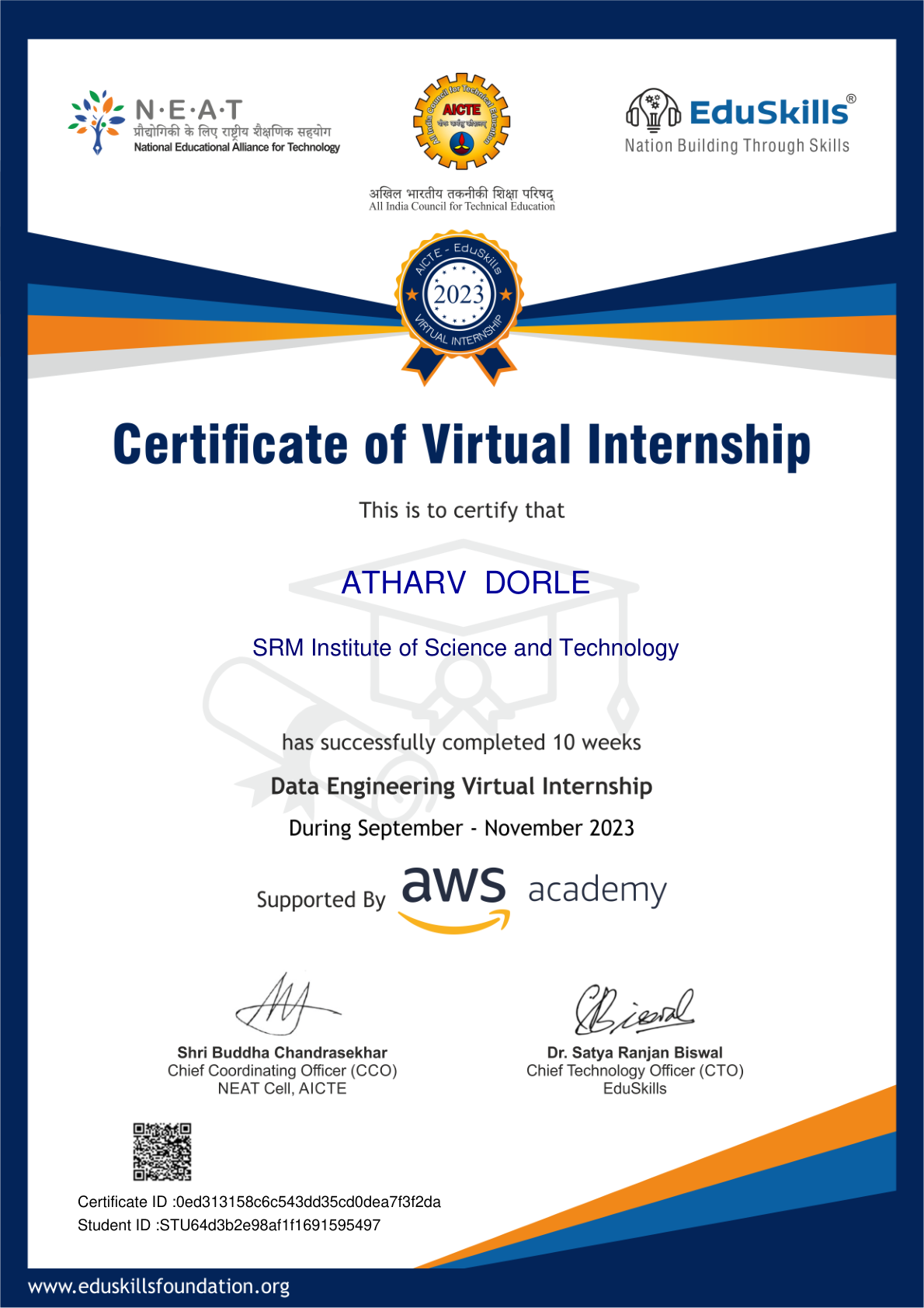 Data Engineering Virtual Internship — AWS Academy